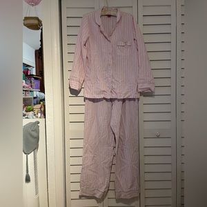 Victoria’s Secret Pink and White Stripe Pajamas
